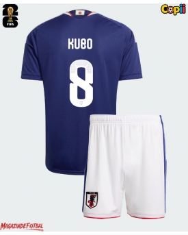 Japonia Takefusa Kubo #8 Echipament de Fotbal Replică Mondial 2026 Copii Acasa (+ Șorturi)